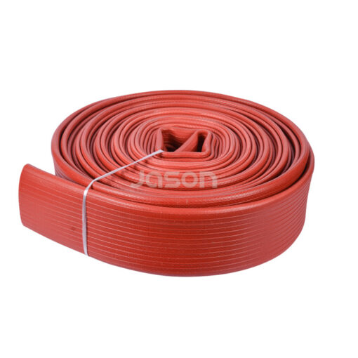 Rubber covered fire hose