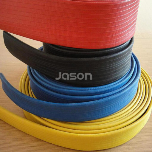 Rubber covered fire hose